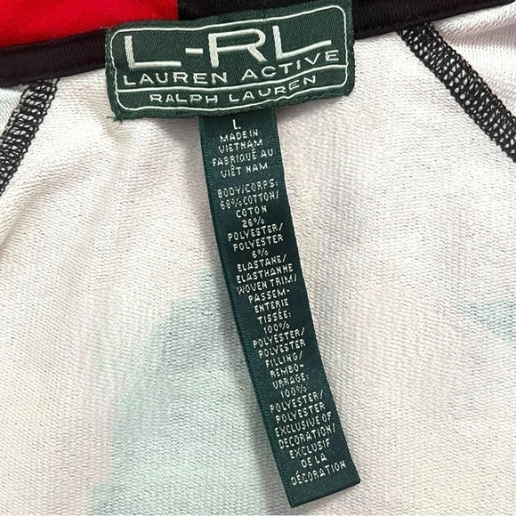 Lauren Active Ralph Lauren Southwest Insulted Full Zip Jacket (Black/Red) - Picture 12 of 12